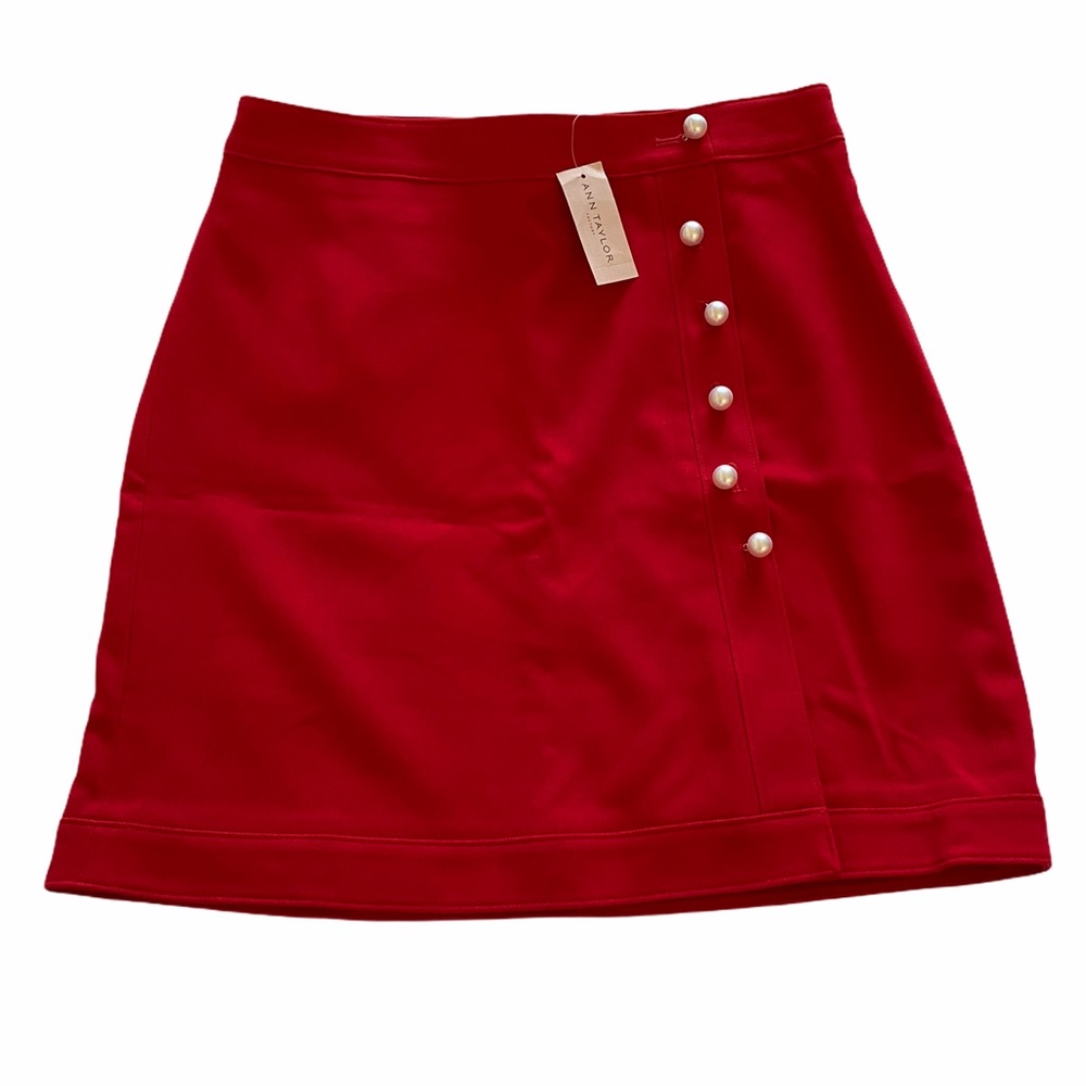 Ann Taylor Red Pencil Skirt NWT